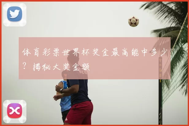 体育彩票世界杯奖金最高能中多少？揭秘大奖金额